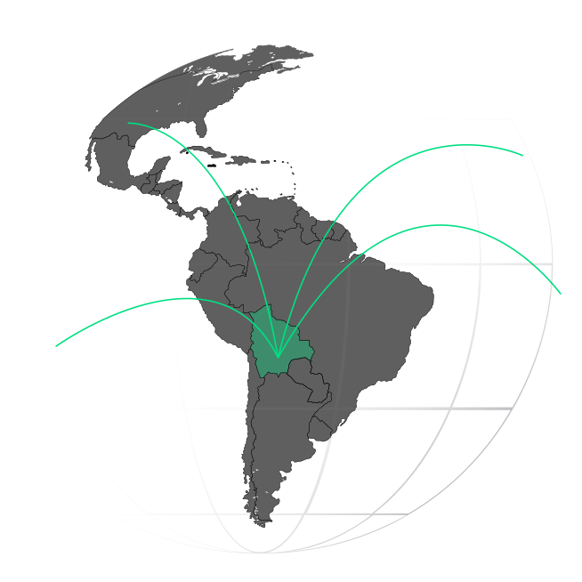 Mapa de América del Sur